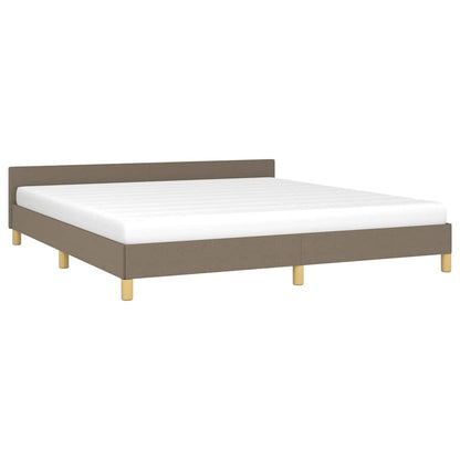 Bettgestell ohne Matratze Taupe 180x200 cm Stoff