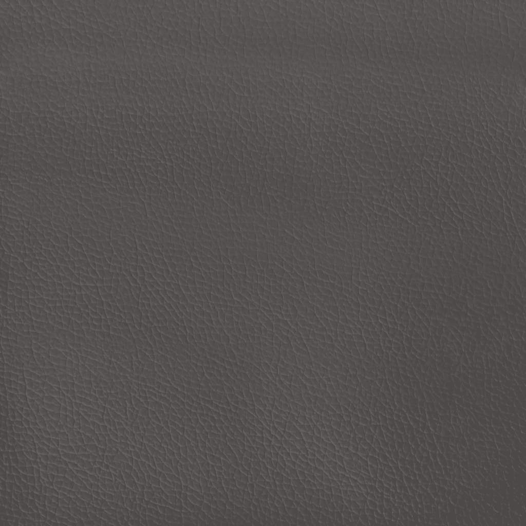 Bed frame with headboard without mattress grey 90x190 cm