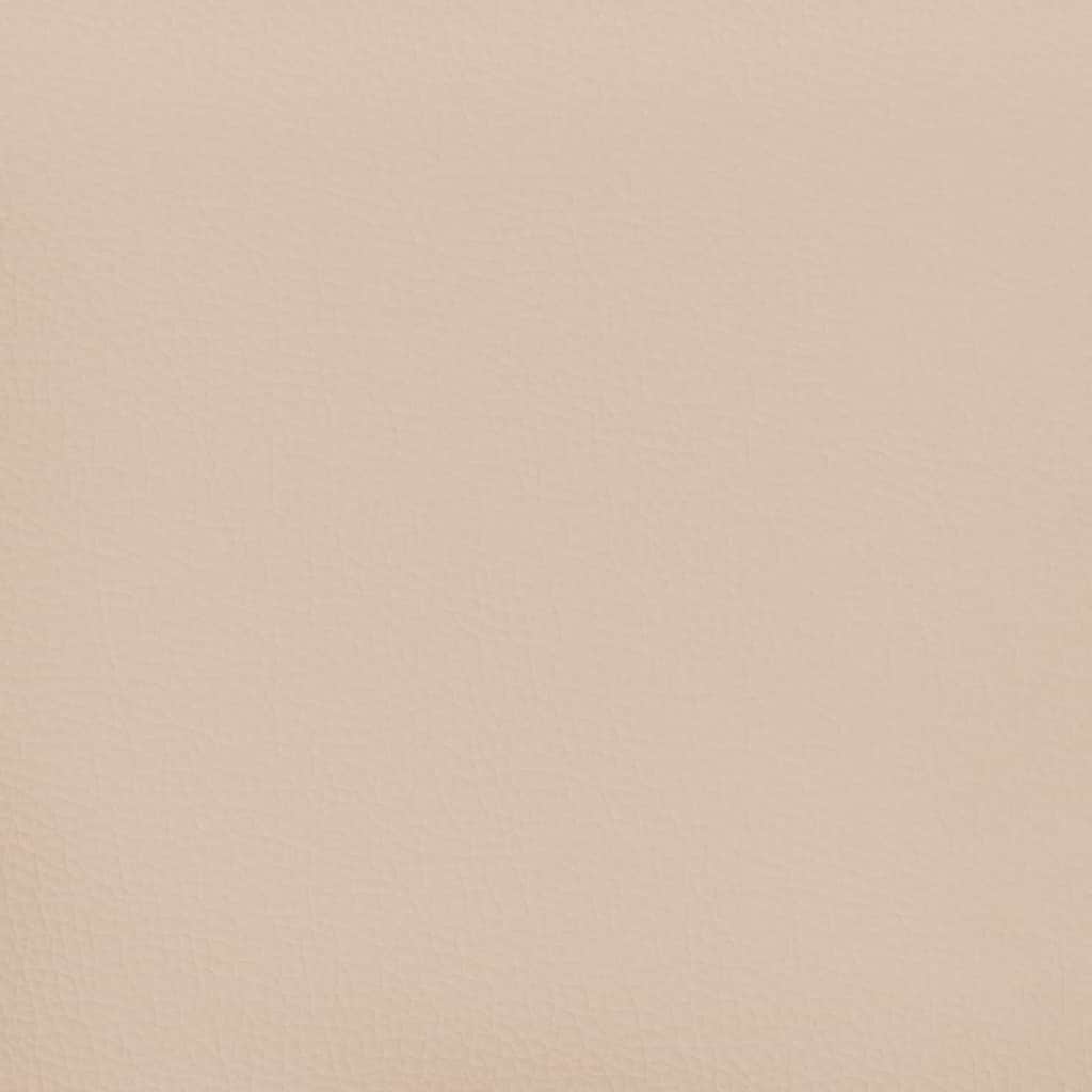 Bed frame with headboard without mattress Cappuccino 140x190 cm