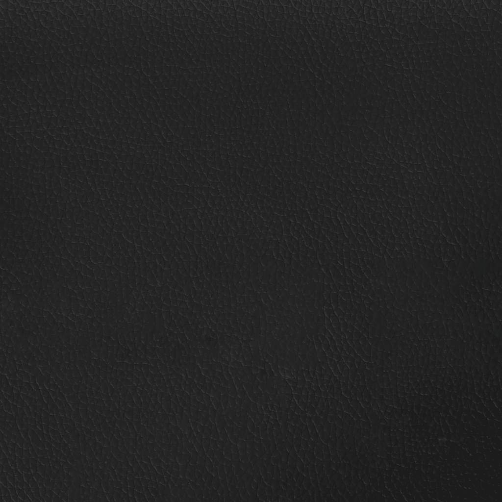 Bed frame with headboard without mattress Black 140x200 cm