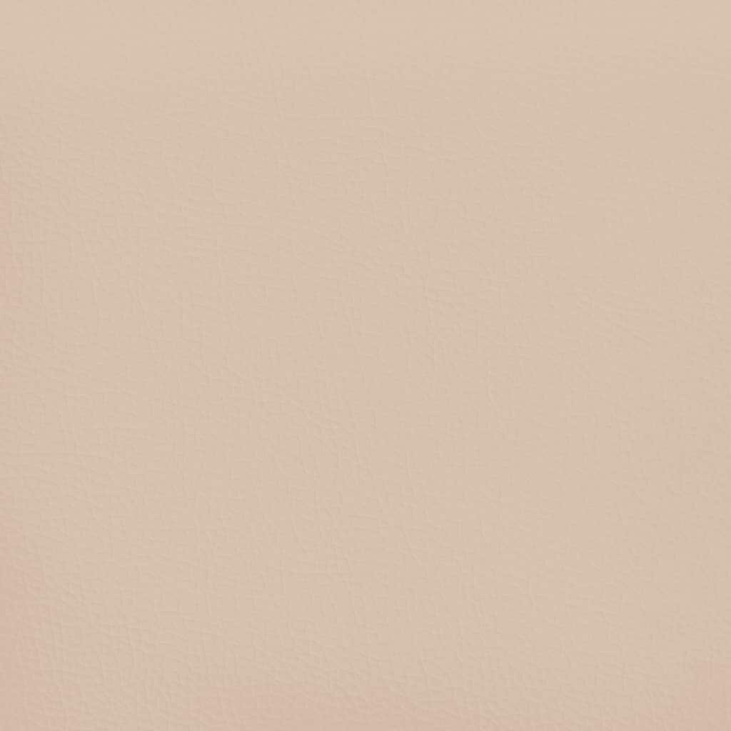 Bed frame with headboard without mattress Cappuccino 140x200 cm