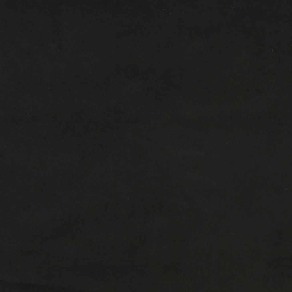 Bed frame with headboard without mattress Black 80x200 cm Velvet