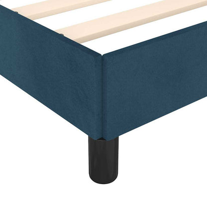 Bettgestell ohne Matratze Dunkelblau 140x190 cm Samt