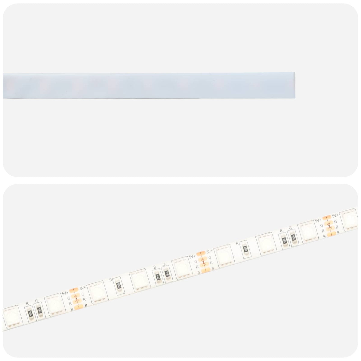 LED Streifen 2 stk. Schwarz SMD5050
