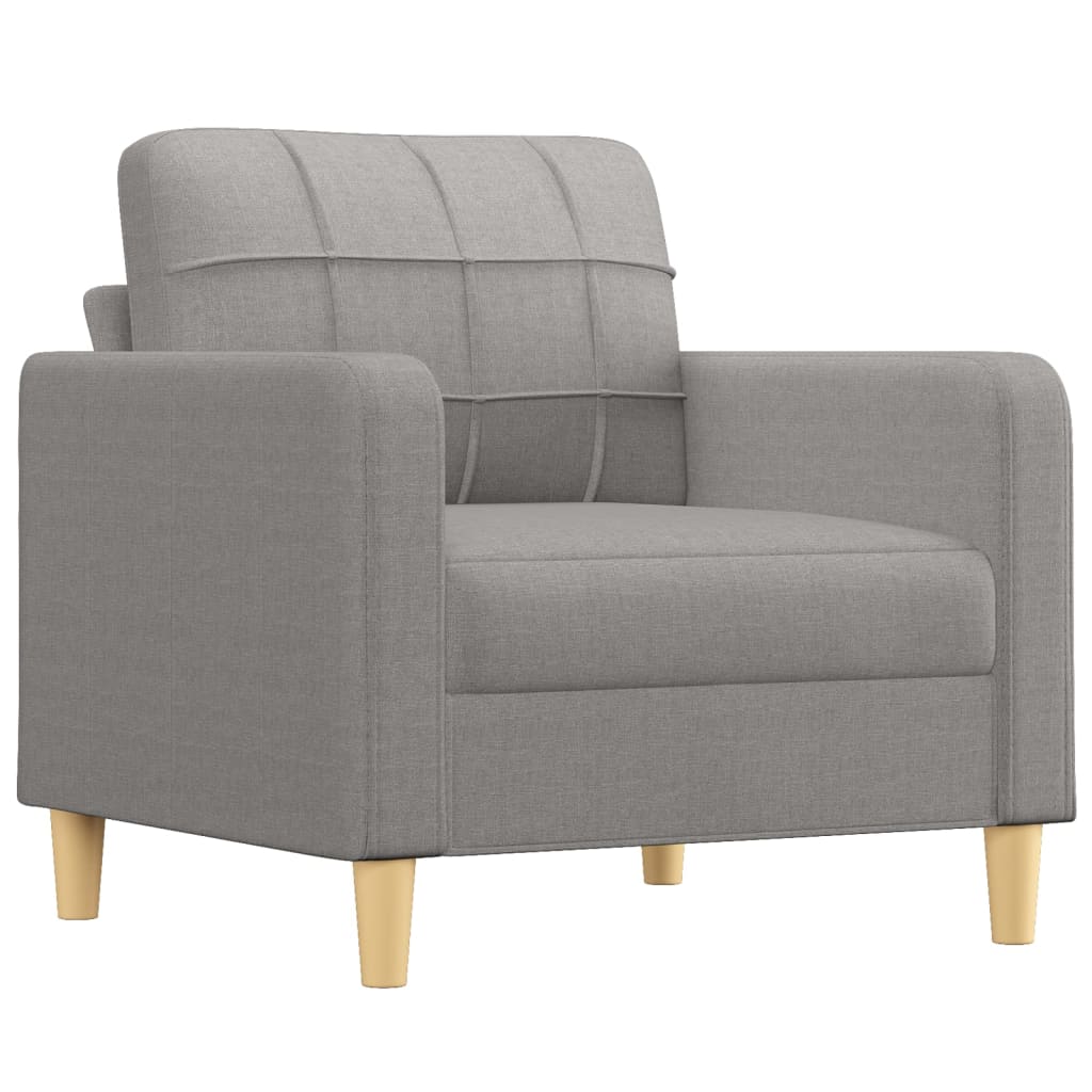 Sofasessel Hellgrau 60 cm Stoff