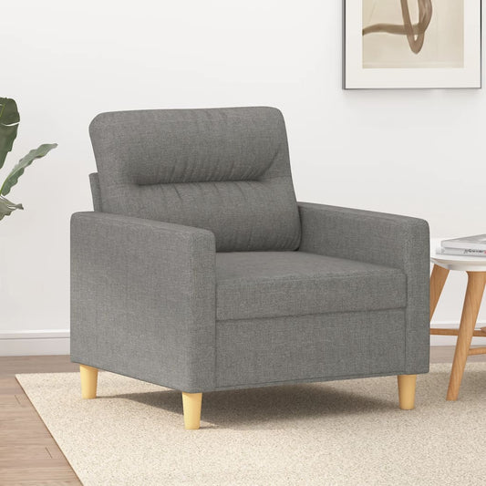 Sofasessel Dunkelgrau 60 cm Stoff