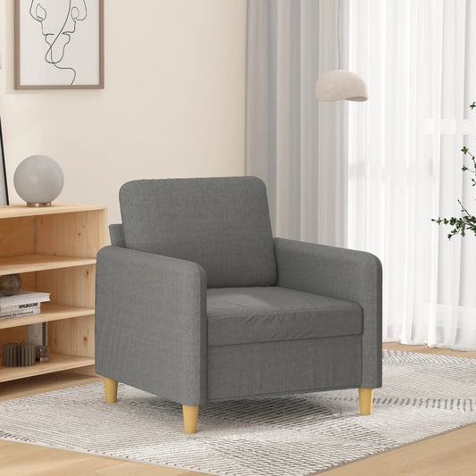 Sofasessel Dunkelgrau 60 cm Stoff