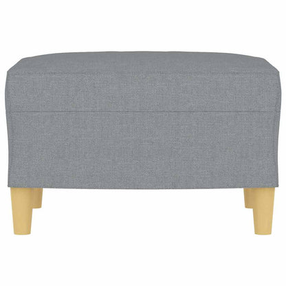 Fußhocker Hellgrau 60x50x41 cm Stoff