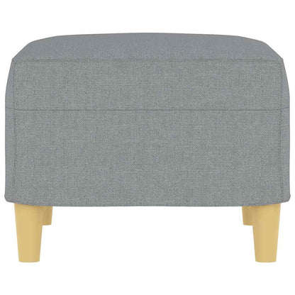 Fußhocker Hellgrau 60x50x41 cm Stoff
