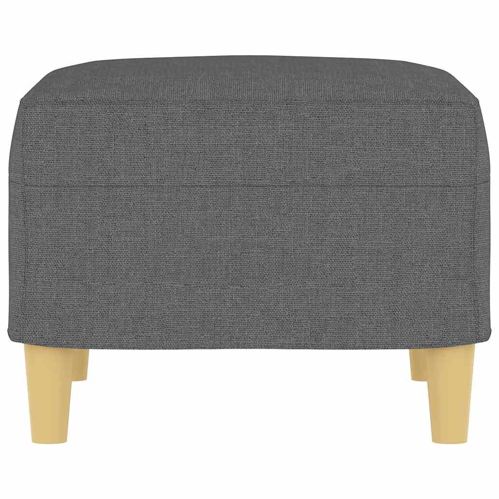 Fußhocker Dunkelgrau 60x50x41 cm Stoff
