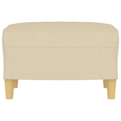 Fußhocker Creme 60x50x41 cm Stoff