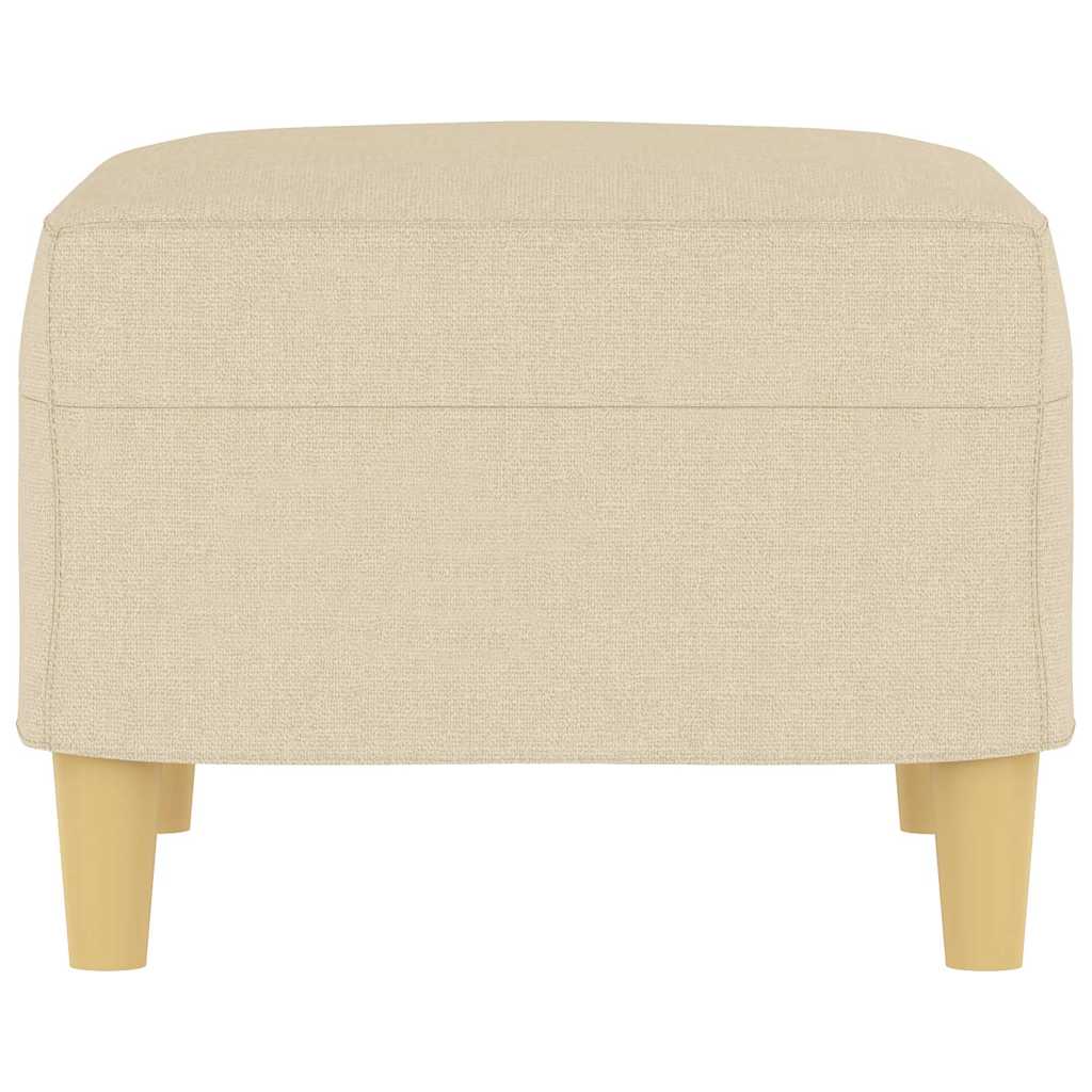 Fußhocker Creme 60x50x41 cm Stoff