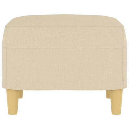 Fußhocker Creme 60x50x41 cm Stoff