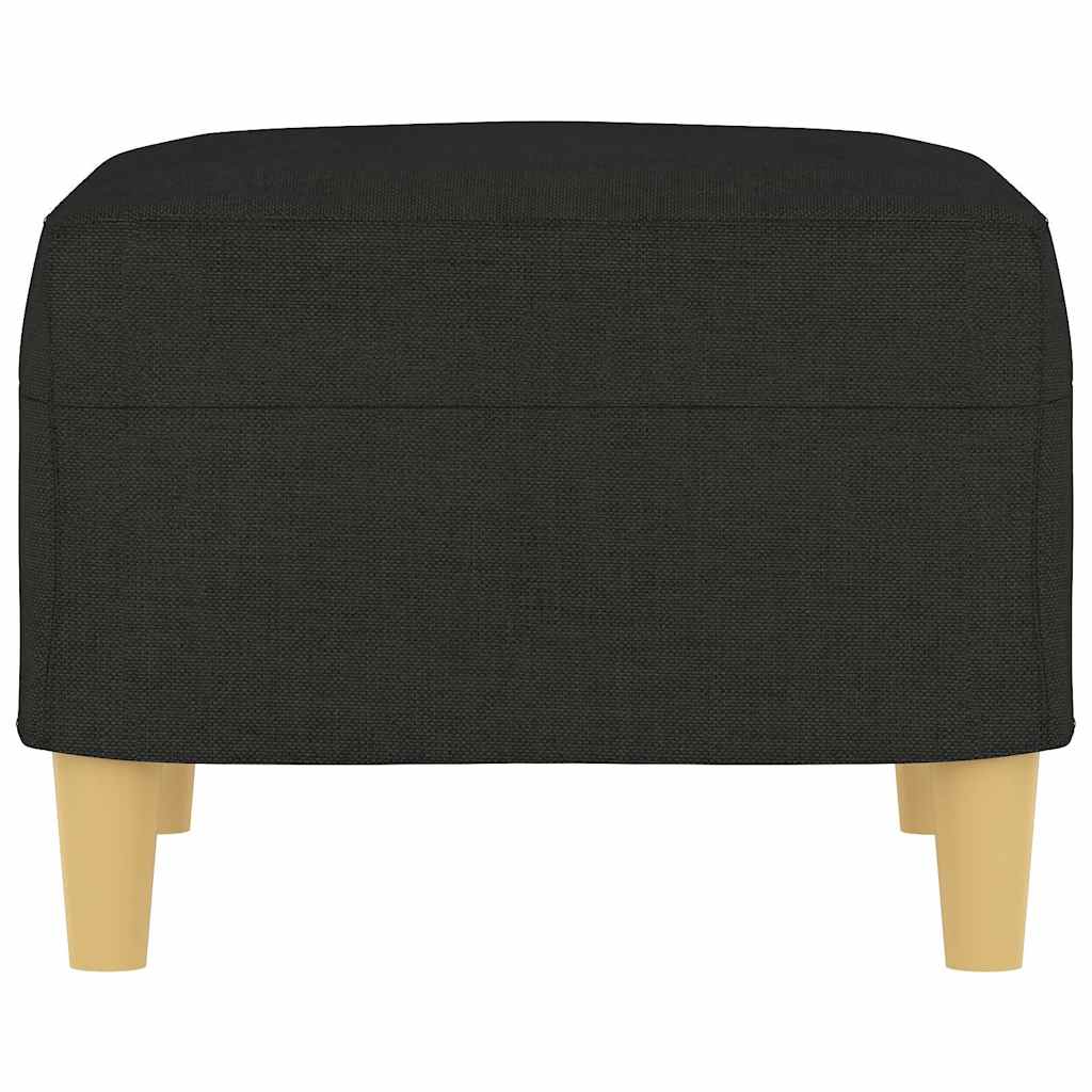 Fußhocker Schwarz 60x50x41 cm Stoff