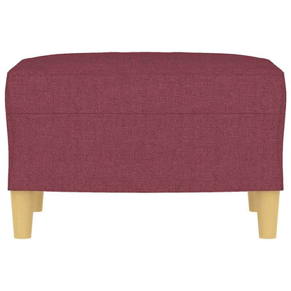 Fußhocker Weinrot 60x50x41 cm Stoff