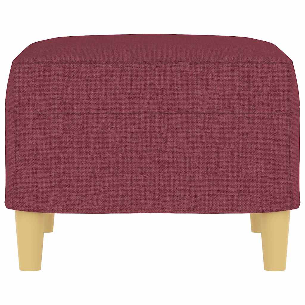 Fußhocker Weinrot 60x50x41 cm Stoff