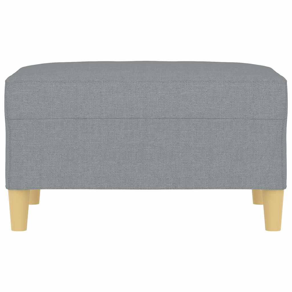 Fußhocker Hellgrau 70x55x41 cm Stoff
