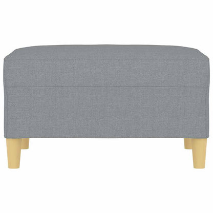 Fußhocker Hellgrau 70x55x41 cm Stoff