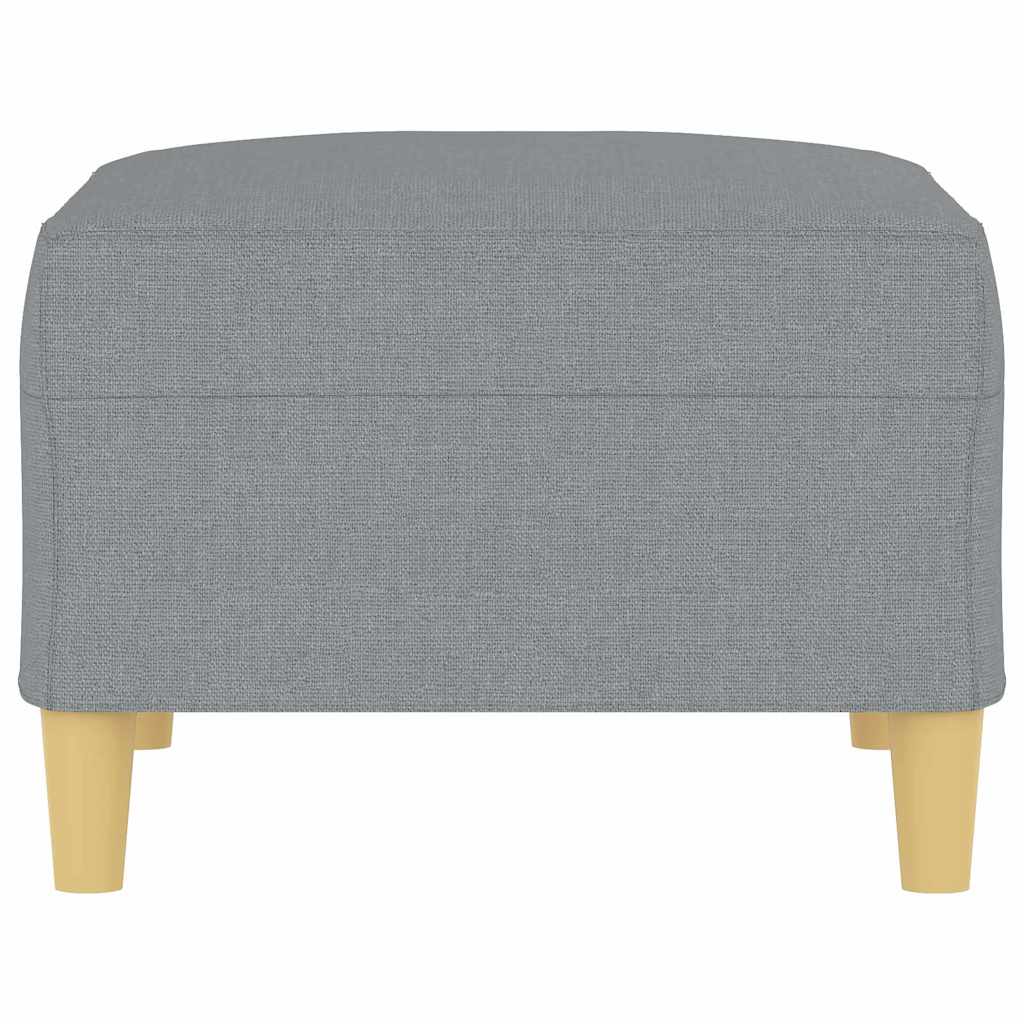 Fußhocker Hellgrau 70x55x41 cm Stoff