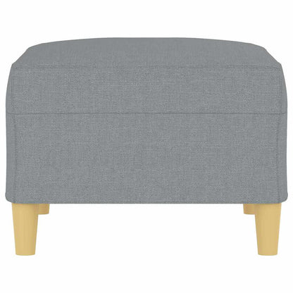 Fußhocker Hellgrau 70x55x41 cm Stoff