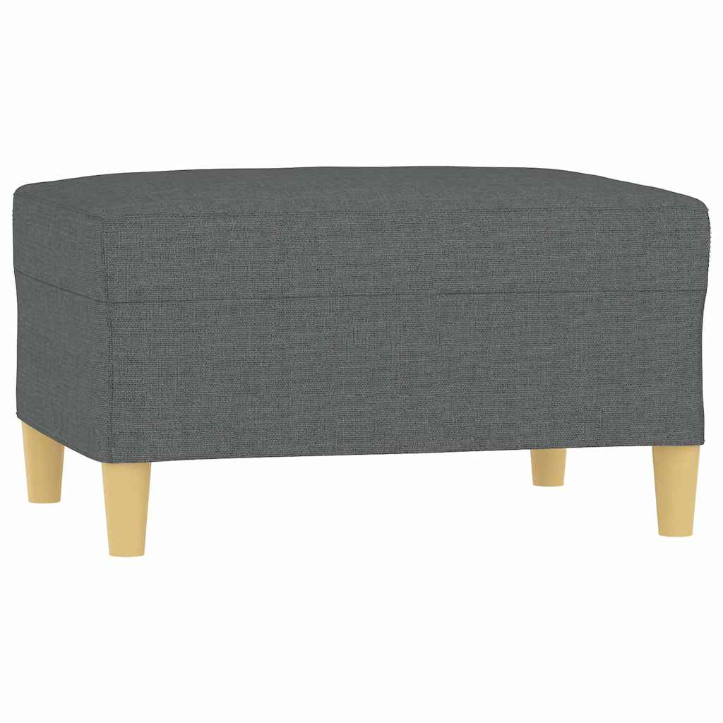 Fußhocker Dunkelgrau 70x55x41 cm Stoff