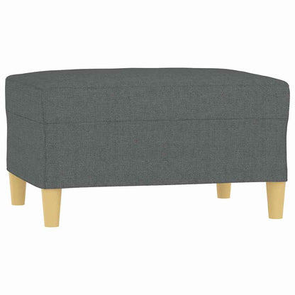 Fußhocker Dunkelgrau 70x55x41 cm Stoff