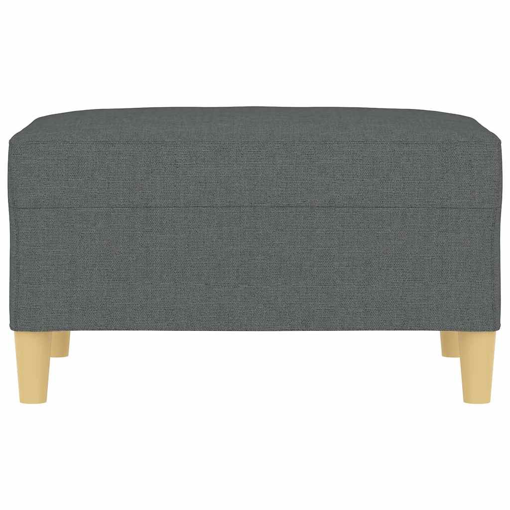 Fußhocker Dunkelgrau 70x55x41 cm Stoff