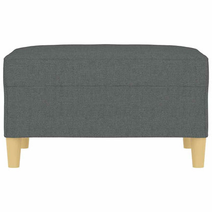 Fußhocker Dunkelgrau 70x55x41 cm Stoff