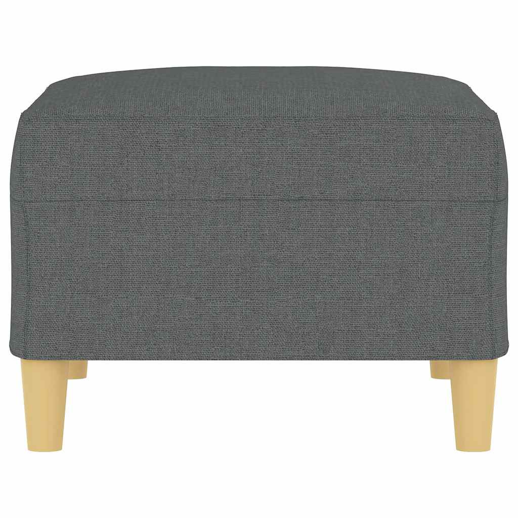 Fußhocker Dunkelgrau 70x55x41 cm Stoff