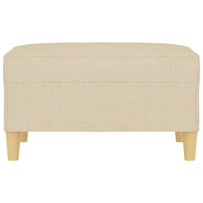 Fußhocker Creme 70x55x41 cm Stoff