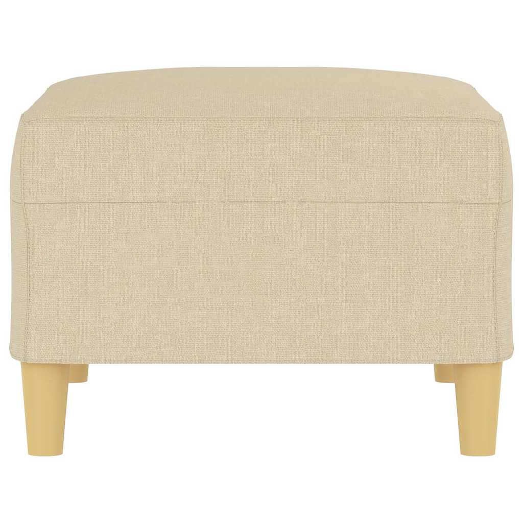 Fußhocker Creme 70x55x41 cm Stoff