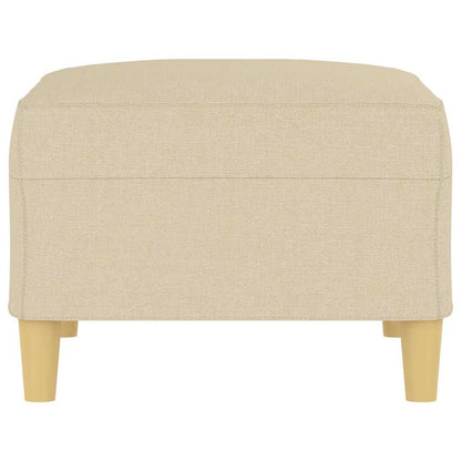 Fußhocker Creme 70x55x41 cm Stoff