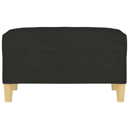 Fußhocker Schwarz 70x55x41 cm Stoff