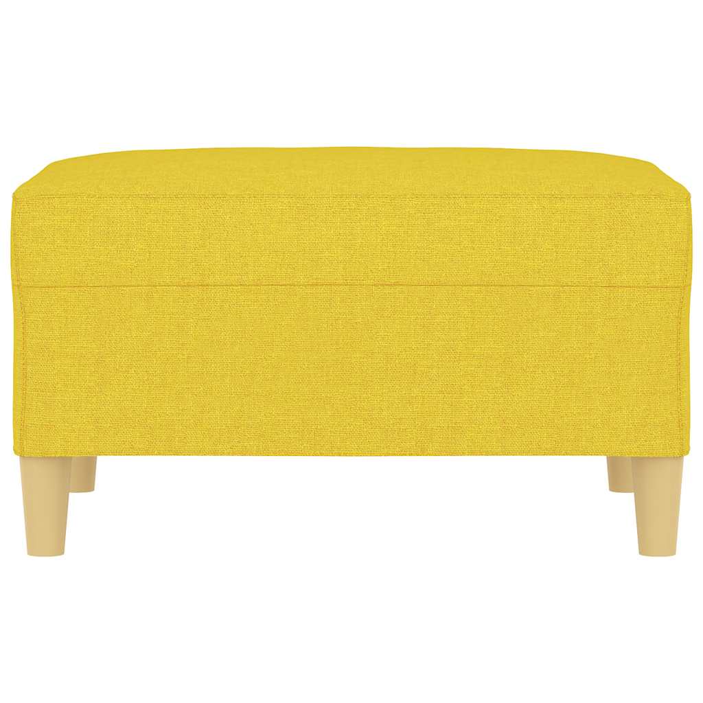 Fußhocker Hellgelb 70x55x41 cm Stoff