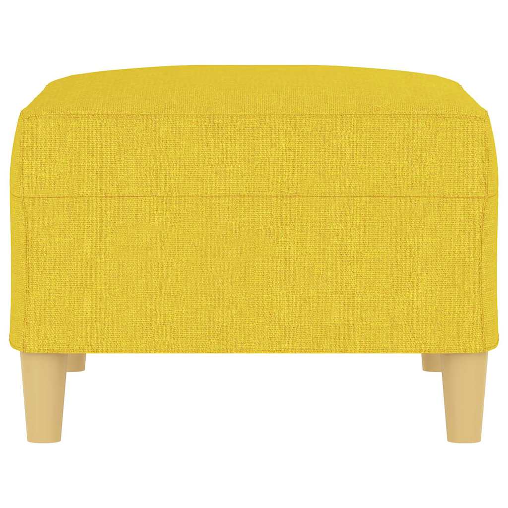 Fußhocker Hellgelb 70x55x41 cm Stoff