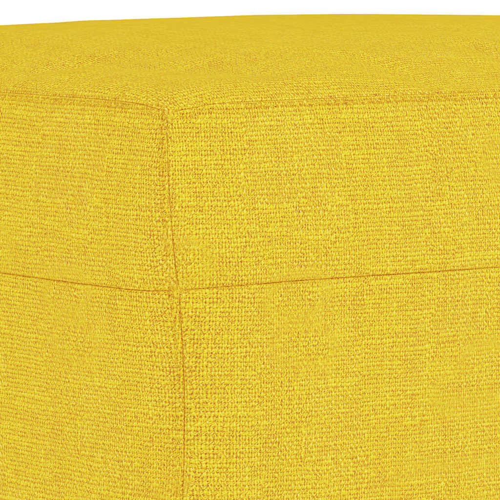 Fußhocker Hellgelb 70x55x41 cm Stoff
