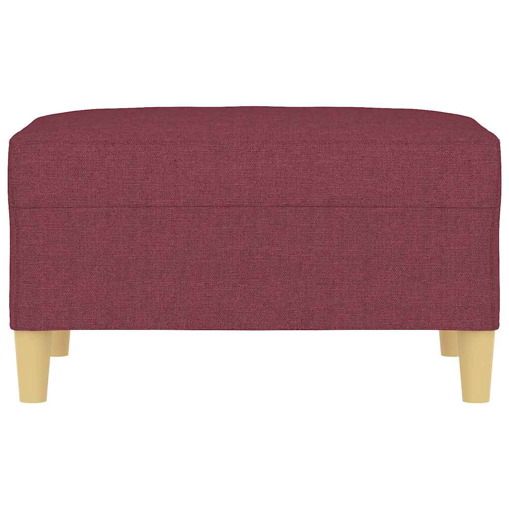 Fußhocker Weinrot 70x55x41 cm Stoff