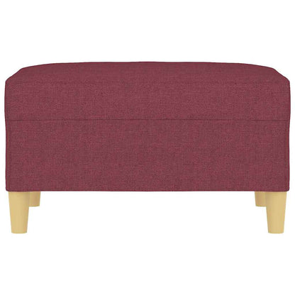 Fußhocker Weinrot 70x55x41 cm Stoff