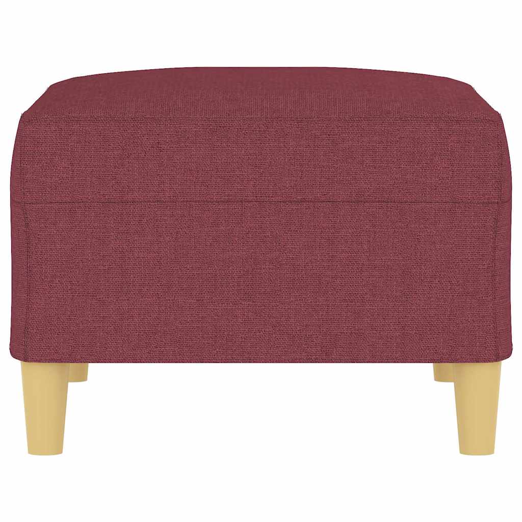 Fußhocker Weinrot 70x55x41 cm Stoff