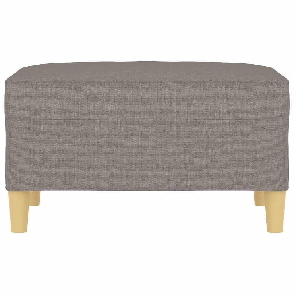 Fußhocker Taupe 70x55x41 cm Stoff