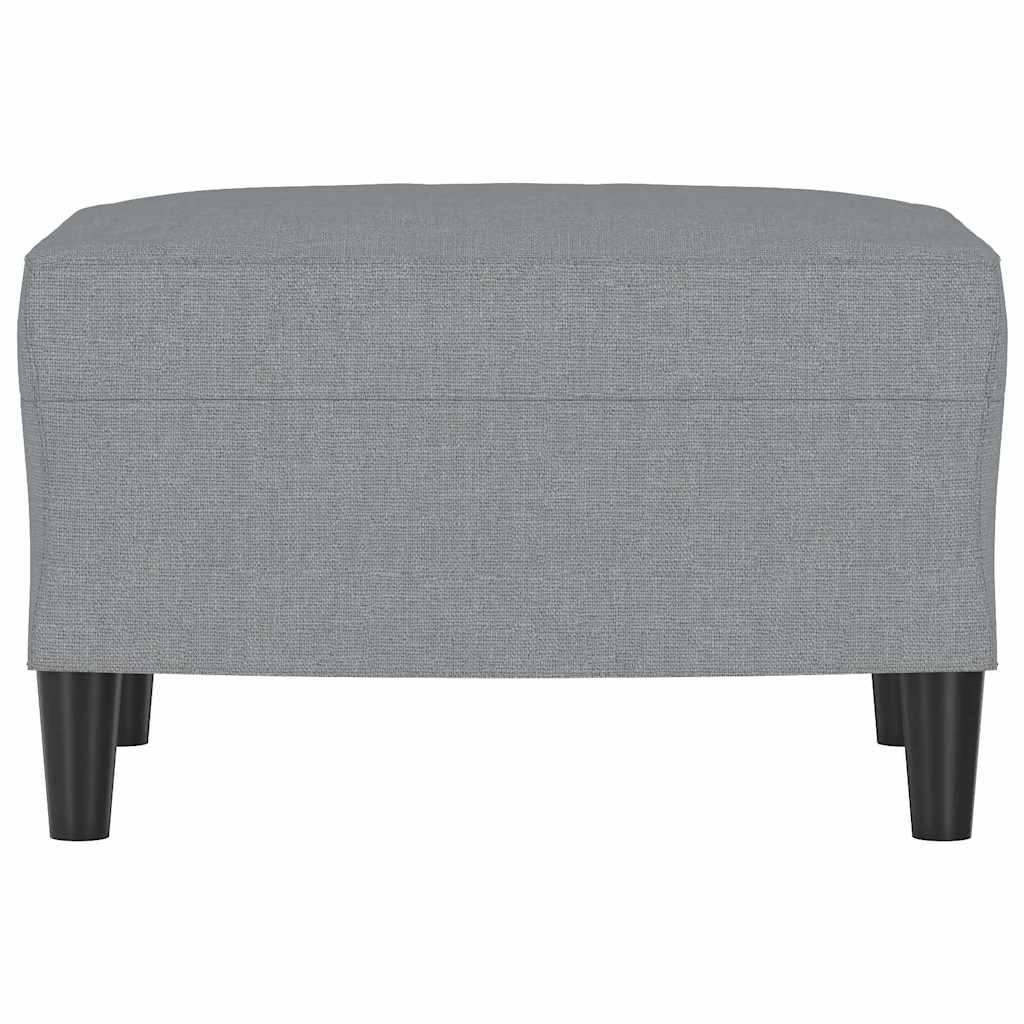 Fußhocker Hellgrau 60x50x41 cm Stoff