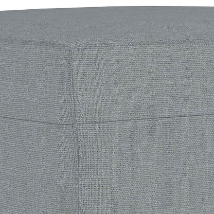 Fußhocker Hellgrau 60x50x41 cm Stoff