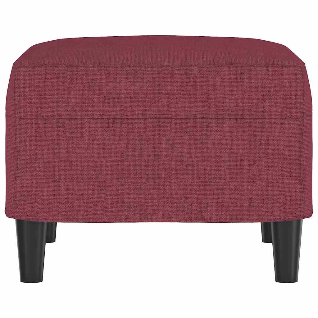 Fußhocker Weinrot 60x50x41 cm Stoff