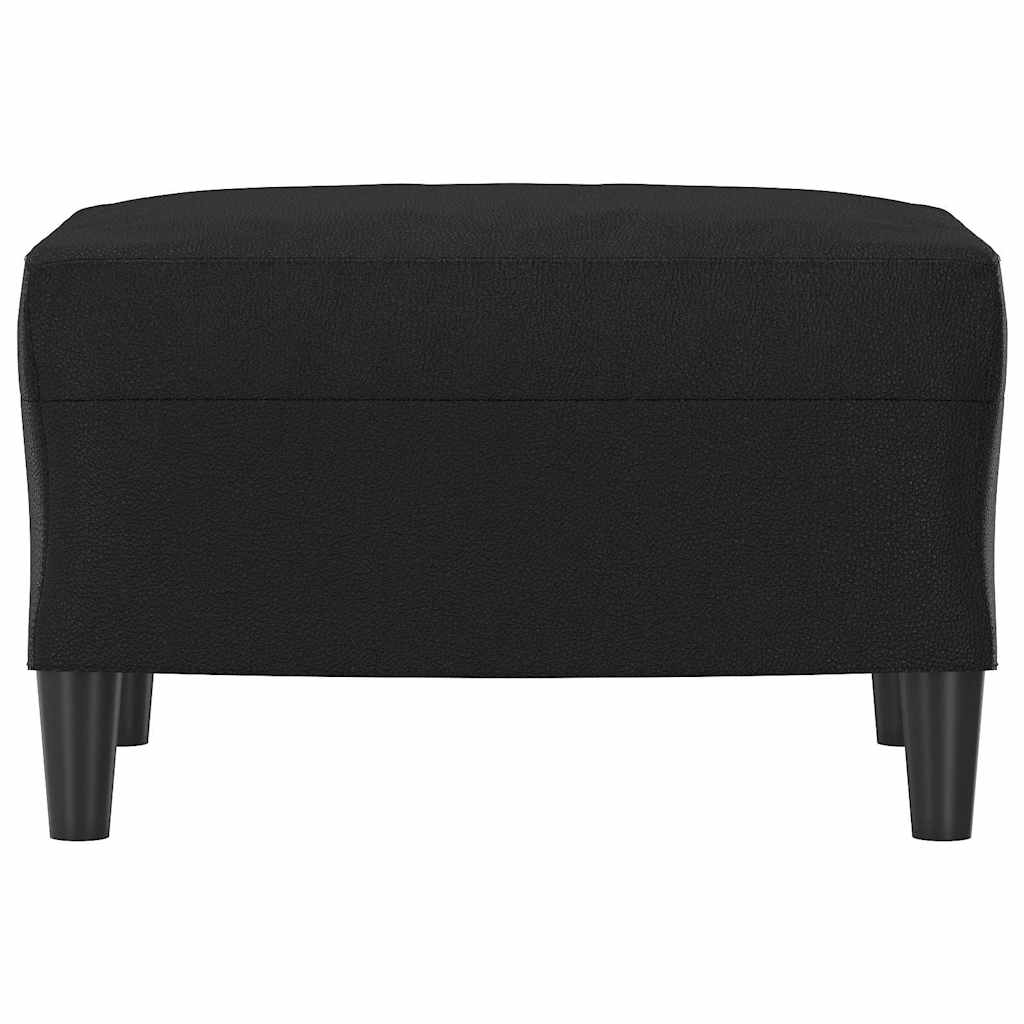 Fußhocker Schwarz 60x50x41 cm Kunstleder