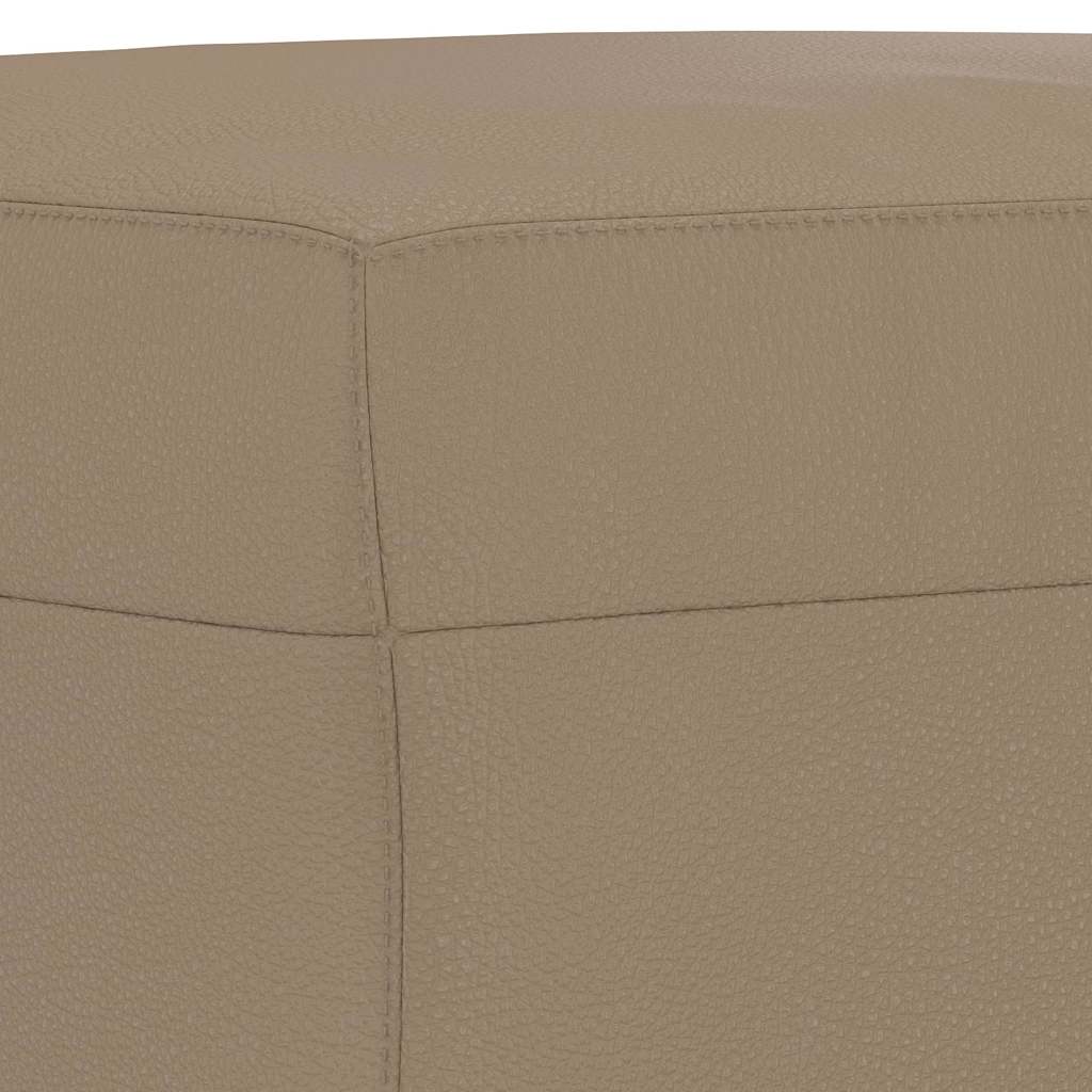 Fußhocker Cappuccino-Braun 60x50x41 cm Kunstleder