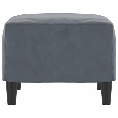 Fußhocker Dunkelgrau 60x50x41 cm Samt