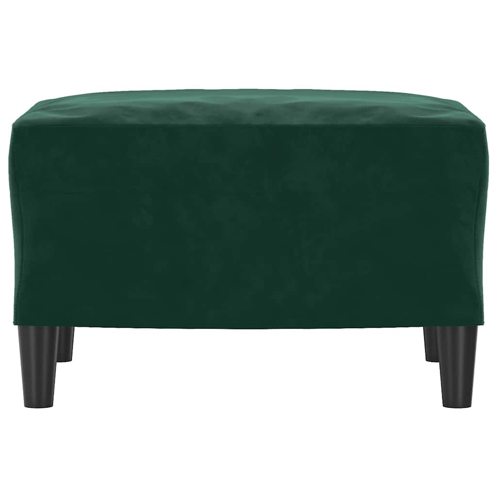 Fußhocker Dunkelgrün 60x50x41 cm Samt
