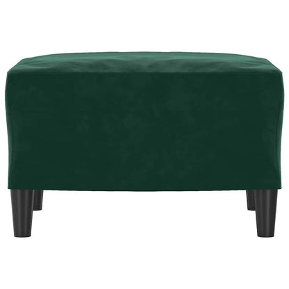 Fußhocker Dunkelgrün 60x50x41 cm Samt