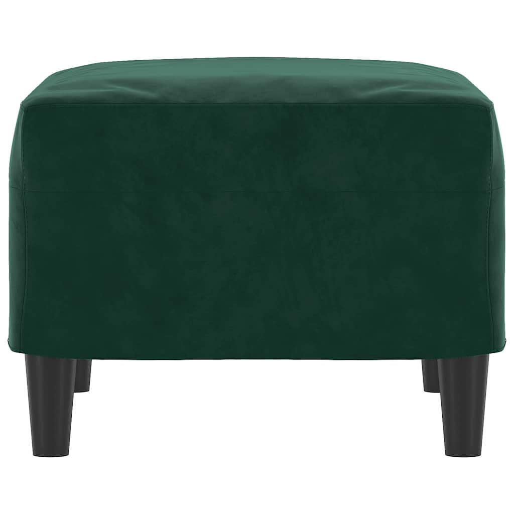 Fußhocker Dunkelgrün 60x50x41 cm Samt