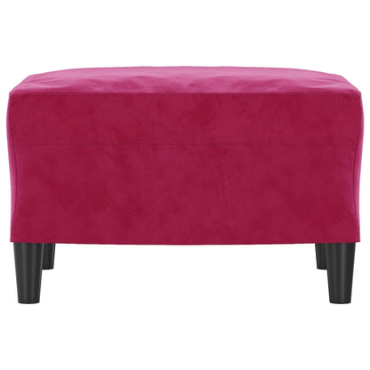 Fußhocker Weinrot 60x50x41 cm Samt